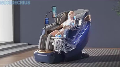 4D Full Body zero Gravity Home Use Dual Movement Massage Chair With Foot Massage